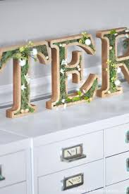 diy spring moss easter letters