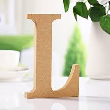 6 Inch Wood Letters Unfinished Wooden