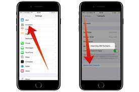 to import contacts from sim to iphone