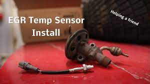 egr rature sensor install you