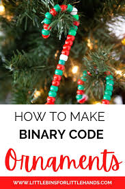 binary code christmas ornament little