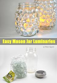 Diy Easy Mason Jar Luminaries Craft