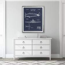 art 1933 airplane blueprint patent