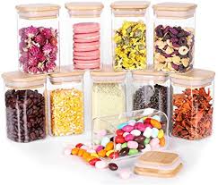 Square Spice Storage Containers With