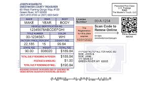 vehicle registration renewal cards get