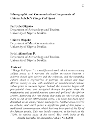 pdf ethnographic and communication components of chinua achebe s pdf ethnographic and communication components of chinua achebe s things fall apart