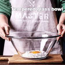 Tempered Glass Bowl Large Capacity