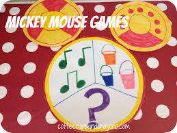 mickey and minnie party games coffee
