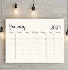 2023 2024 Minimalist Calendar Large