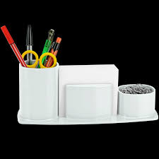 Check out our white desk organizer selection for the very best in unique or custom, handmade pieces from our home & living shops. Acrimet Millennium Desk Organizer Pencil Paper Clip Cup Holder With Paper White Color Code 740 6