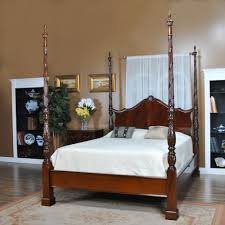 mahogany queen size four poster bed