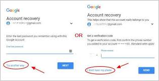 recover google account using phone email