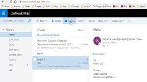 mails in outlook webmail 365
