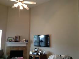 living room with high ceilings