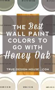 Yellow and blue are compliments on the color wheel. The Best Wall Paint Colors To Go With Honey Oak Best Wall Paint Wall Paint Colors Honey Oak Trim
