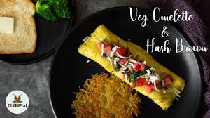best veg omelette and hash brown recipe