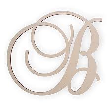 Jess And Jessica Wooden Letter B