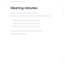 Minutes Of Meeting Template Letter Sample Notes With Action