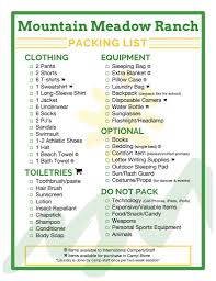 Camp Counselor Packing List Summer Counsellor Ultimate No Church