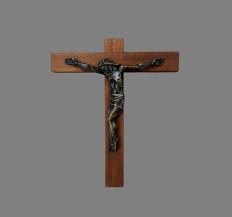 French Vintage Wood Wall Crucifix Wall