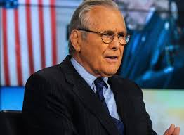 Rumsfeld served as defense secretary under gerald ford and george bush and was central to the plans involving the invasion into iraq and afghanistan. Laq7v0kc4t6hkm