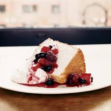 After making it once you'll be making it time and time again. Angel Food Cake With Three Berry Compote Recipe Kimbal Musk Hugo Matheson Food Wine
