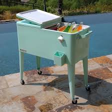 Portable Rolling Patio Cooler