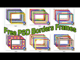 psd borders frames for photo free