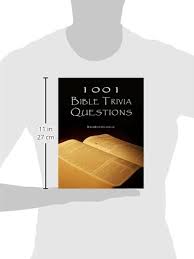 25 rows · 1001 bible trivia questions. 1001 Bible Trivia Questions Biblequizzes Org Uk 9781499237092 Amazon Com Books