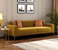 lorenz 3 seater sofa velvet