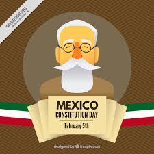Establece la organización política y social de la constitución entró a regir a partir del 1 de mayo del mismo año de su promulgación. Download Vector Mexico Constitution Day With Flag Vectorpicker