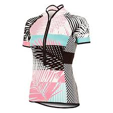 Shebeest 2017 Womens Bellissima Palm Stripe Short Sleeve Cycling Jersey Plus Size 3233p Ls