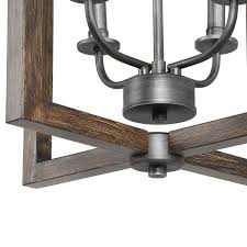 Shop Modern Farmhouse 4 Lights Faux Wood Pendant Lighting Fixture For Kitchen Island Dining Room W16 5 Xh20 Overstock 29817467