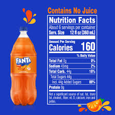 fanta orange soda 2 ltr btl giant