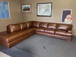 leather 2 seater sofa plush in