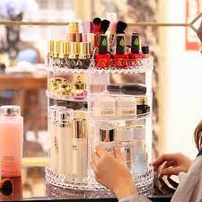 rotating makeup organizer cosmetic