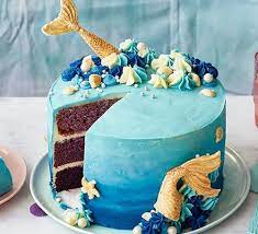 Simple Mermaid Cake Recipe gambar png