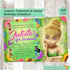 Personalized Tinkerbell Birthday Invitations Birthdaybuzz