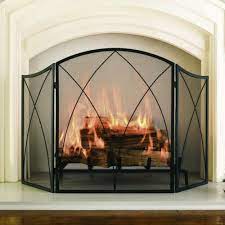 3 Panel Arched Fireplace Screen 48 X 30