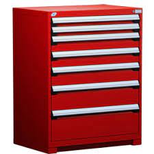 rousseau 7 drawer stationary modular