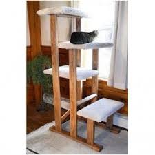 hardwood cat tower for large cats with