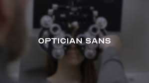 Optician Sans Is A Font That Completes The Eye Test Chart