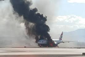 The engine fire panel has a fire switch for each engine and a discharge light for each fire bottle. British Airways 777 Catches Fire In Las Vegas After Engine Failure Wsj