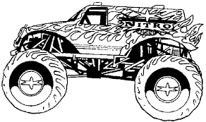 Monster truck max d coloring page for kids, transportation #12503951. Monster Jam Coloring Page Coloring Home