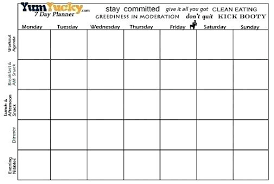 7 Schedule Template Day Meal Planner Pdf