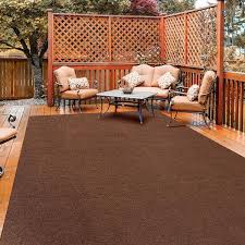 vevor indoor outdoor carpet 6 ft w x 23 ft l indoor outdoor area rug water proof carpet roll deep brown