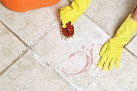 use bleach to clean bathroom tile grout