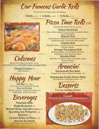 menu of pizza time of st augustine in