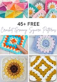 45 Free Crochet Granny Square Patterns