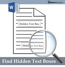find hidden text bo